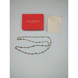 James Avery Retired 14k Gold & Sterling Silver Glory To Glory Necklace With Box